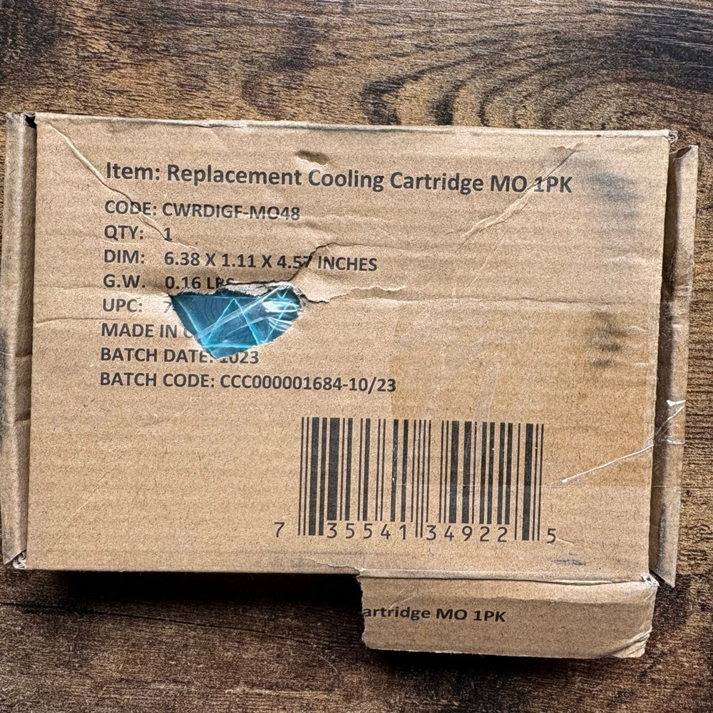Replacement Water Tank Cooling Cartridge 6.38X1.11X4.57‎ INCHES CWRDIGF-MO48